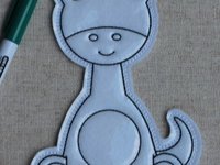 Dinosaur Set 1 - Embroidered Flat Coloring Dolls