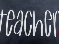 Teacher with a Heart Crew or TShirt